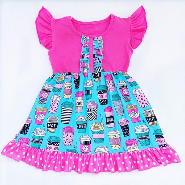 girl's dresses coffee pattern dress summer girl print kids rose blue pearl, Red;yellow
girl's dresses coffee pattern dress summer girl print kids rose blue pearl, Red;yellow
