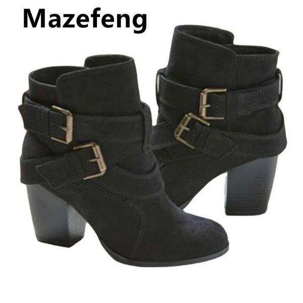 mazefeng plus size 35-42 spring casual women pumps warm ankle boots waterproof high heels 2021 shoes botas patent botas mujer, Black
mazefeng plus size 35-42 spring casual women pumps warm ankle boots waterproof high heels 2021 shoes botas patent botas mujer, Black