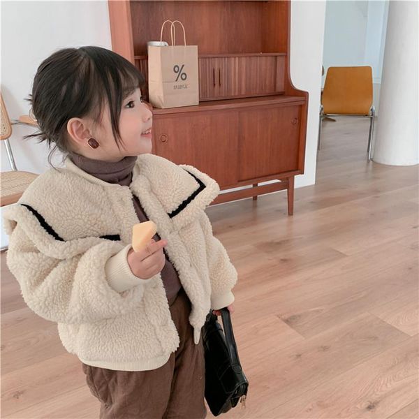 jackets long sleeve cotton fleece children clothing winter girl coat outwear kids jacket buttons plus velvet thicken warm, Blue;gray
jackets long sleeve cotton fleece children clothing winter girl coat outwear kids jacket buttons plus velvet thicken warm, Blue;gray