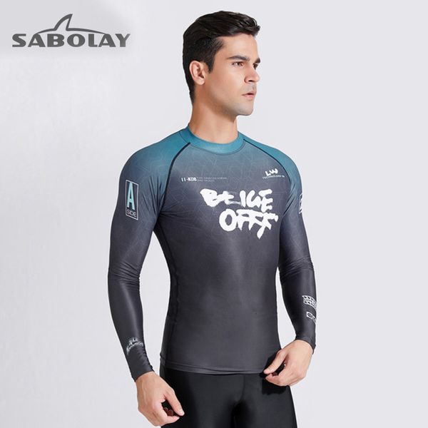 long shabaolai new diving sleeve thickened men's sunscreen outdoor surfing suit swimming waterproof mother pad, White;black
long shabaolai new diving sleeve thickened men's sunscreen outdoor surfing suit swimming waterproof mother pad, White;black
