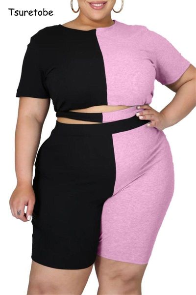 women's tracksuits tsuretobe casual plus size two piece set women color contrast hollow out + high waist shorts for summer matching, Gray
women's tracksuits tsuretobe casual plus size two piece set women color contrast hollow out + high waist shorts for summer matching, Gray