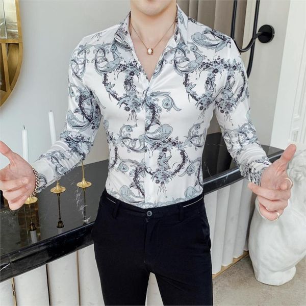 men's casual shirts 2021 england men shirt long sleeve slim fit male luxury phoenix printing dress tuxedo social camisa, White;black
men's casual shirts 2021 england men shirt long sleeve slim fit male luxury phoenix printing dress tuxedo social camisa, White;black