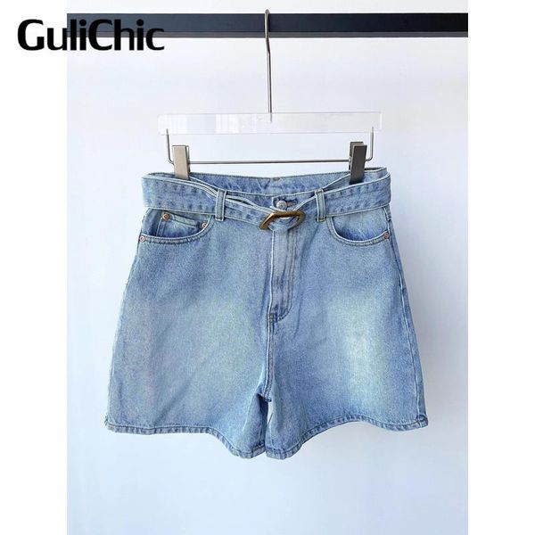 women's shorts 7.10 high end quality fashion waist with belt cotton denim women, White;black
women's shorts 7.10 high end quality fashion waist with belt cotton denim women, White;black