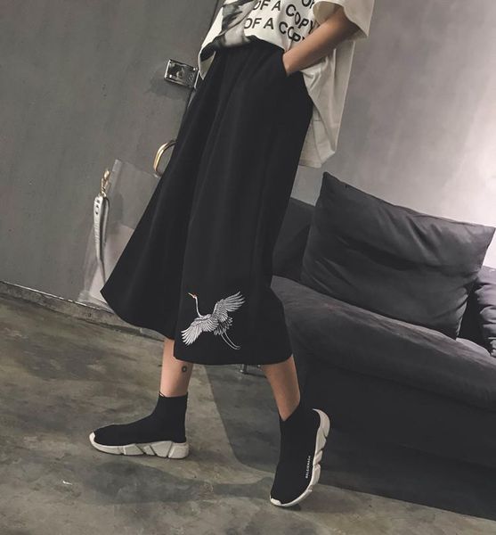 women's pants & capris woman black calf -length trousers wide leg leisure loose spring summer student thin bottom, Black;white
women's pants & capris woman black calf -length trousers wide leg leisure loose spring summer student thin bottom, Black;white