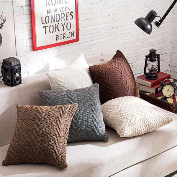 cushion/decorative pillow cushion cover retro style knitted wool case for sofa bed living room decorative square throw 45*45cm
cushion/decorative pillow cushion cover retro style knitted wool case for sofa bed living room decorative square throw 45*45cm