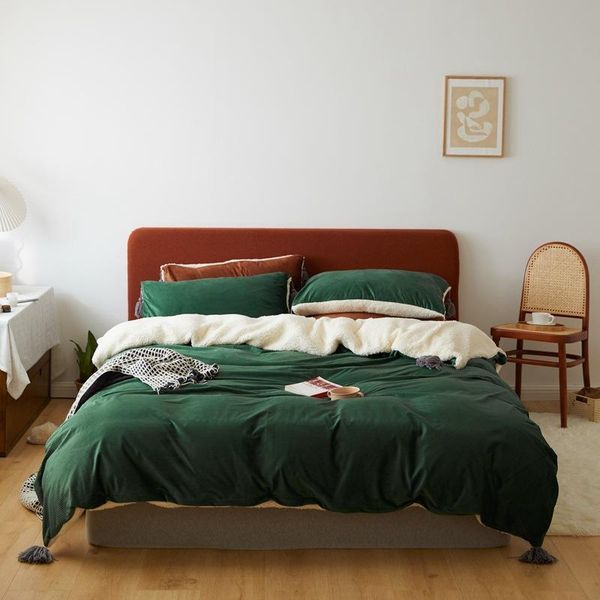 luxury bedding set corduroy cashmere ab side duvet cover solid warm soft green yellow italian bedclothes twin home textile
luxury bedding set corduroy cashmere ab side duvet cover solid warm soft green yellow italian bedclothes twin home textile