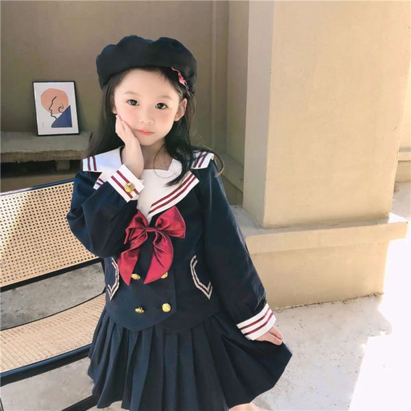 suit girl girls' 2021 beautiful spring new children's school style jk uniform two piece pleated skirt, White
suit girl girls' 2021 beautiful spring new children's school style jk uniform two piece pleated skirt, White