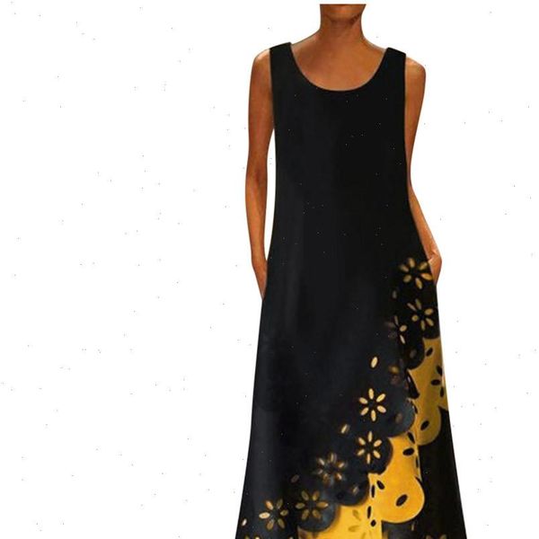 women designer dresses women maxi dress woman bohemian summer sleeveless print round neck beach dress 3 drop shipping, Black;gray
women designer dresses women maxi dress woman bohemian summer sleeveless print round neck beach dress 3 drop shipping, Black;gray