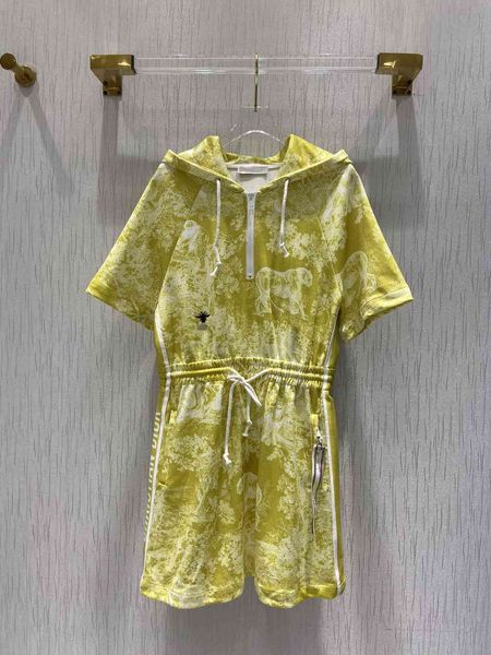 dress d home 21 printing zipper hooded with lace up elastic waist and sports style casual short sleeve, White;black
dress d home 21 printing zipper hooded with lace up elastic waist and sports style casual short sleeve, White;black