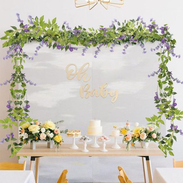 decorative flowers & wreaths artificial vine garland wisteria silk rattan hanging romantic wedding arch decoration fake ivy plants
decorative flowers & wreaths artificial vine garland wisteria silk rattan hanging romantic wedding arch decoration fake ivy plants