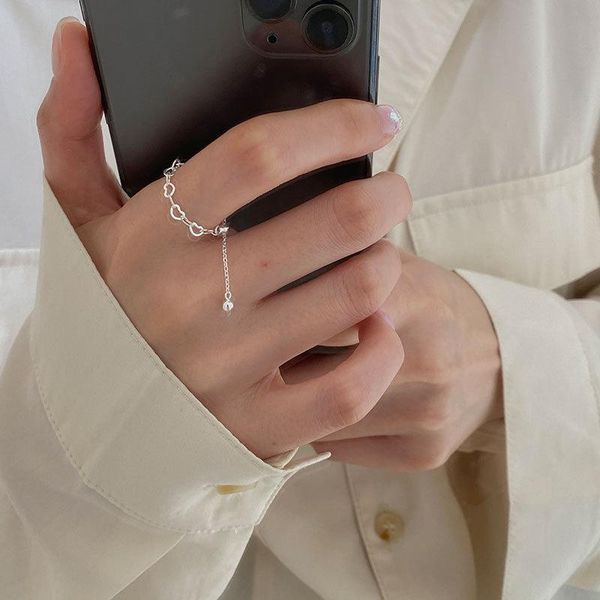 cluster rings adjustable sparkling ring s925 perfect sterling silver pull chain love index finger ladies, Golden;silver
cluster rings adjustable sparkling ring s925 perfect sterling silver pull chain love index finger ladies, Golden;silver
