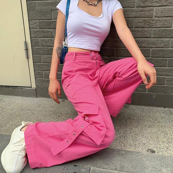 women's pants & capris seasons pink casual high waist cargo women with sashes fashion long trousers ladies pockets strips street aspa80, Black;white
women's pants & capris seasons pink casual high waist cargo women with sashes fashion long trousers ladies pockets strips street aspa80, Black;white