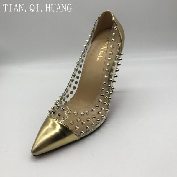2021 women genuine leather rivets heels shoes fashion pumps high heels shoes, Black
2021 women genuine leather rivets heels shoes fashion pumps high heels shoes, Black