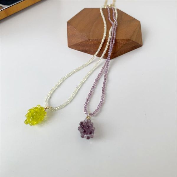 pendant necklaces minar lovely 2 designs green purple color grape necklace for women girls thin beaded holiday accessories, Silver
pendant necklaces minar lovely 2 designs green purple color grape necklace for women girls thin beaded holiday accessories, Silver