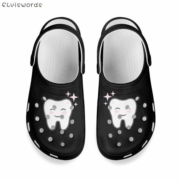 slippers elviswords cartoon tooth cute dentistry printed women hole shoes comfort hollow out girls casual slides sandals zapatos, Black
slippers elviswords cartoon tooth cute dentistry printed women hole shoes comfort hollow out girls casual slides sandals zapatos, Black