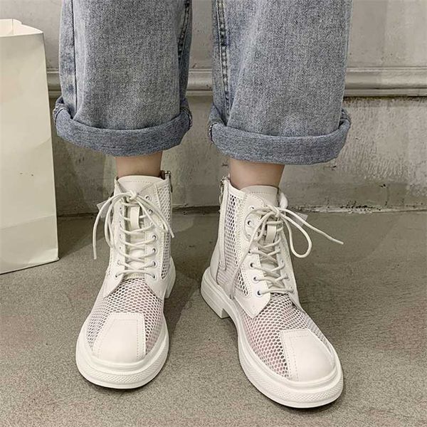 rimocy hollow out mesh summer ankle boots for women breathable zipper lace up casual shoes woman low heels short booties white 211006, Black
rimocy hollow out mesh summer ankle boots for women breathable zipper lace up casual shoes woman low heels short booties white 211006, Black