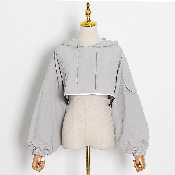 women's hoodies & sweatshirts women autumn crop hooded sweatshirt lantern sleeve loose casual tracksuit, Black
women's hoodies & sweatshirts women autumn crop hooded sweatshirt lantern sleeve loose casual tracksuit, Black