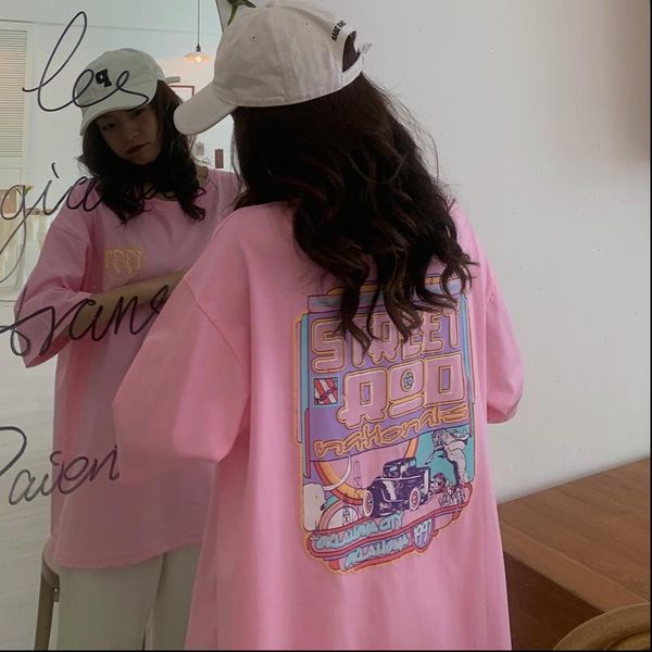 casual loose oversized t shirt women cartoon printed three quarter sleeve tee shirt female pink white orange streetwear t shirts
casual loose oversized t shirt women cartoon printed three quarter sleeve tee shirt female pink white orange streetwear t shirts