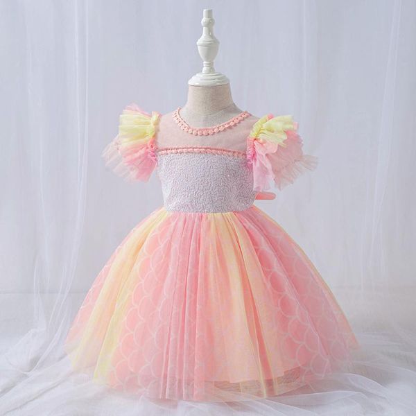 girl's dresses princess baby girls dress sequins lace gown born kids summer clothes baptism costume toddler 1 year birthday for girl, Red;yellow
girl's dresses princess baby girls dress sequins lace gown born kids summer clothes baptism costume toddler 1 year birthday for girl, Red;yellow