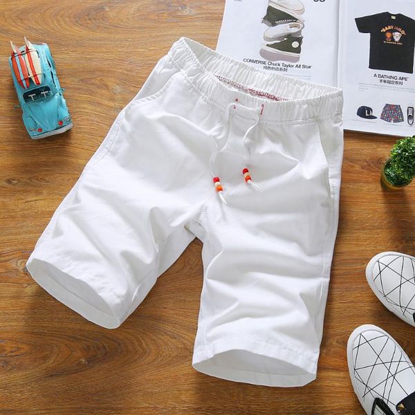 fashion summer style beach men shorts loose knee length men solid color short pants m-4xl, White;black
fashion summer style beach men shorts loose knee length men solid color short pants m-4xl, White;black