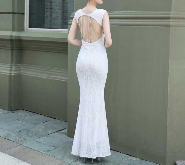 casual dresses 5 colors white black red khaki dress shining backless long evening party plus size xs-xxl, Black;gray
casual dresses 5 colors white black red khaki dress shining backless long evening party plus size xs-xxl, Black;gray