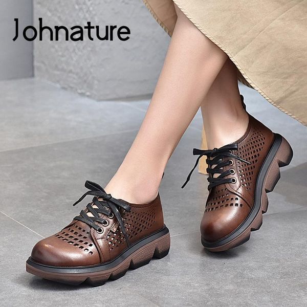 johnature 2021 new lace-up retro shoes women sandals genuine leather handmade concise hollow leisure platform ladies sandals, Black
johnature 2021 new lace-up retro shoes women sandals genuine leather handmade concise hollow leisure platform ladies sandals, Black