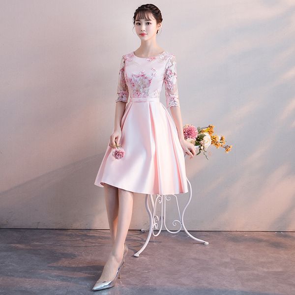 Party Formal Short Flower Dress New 2021 A-Line pink color Women Prom Dresses, Picture pink
Party Formal Short Flower Dress New 2021 A-Line pink color Women Prom Dresses, Picture pink