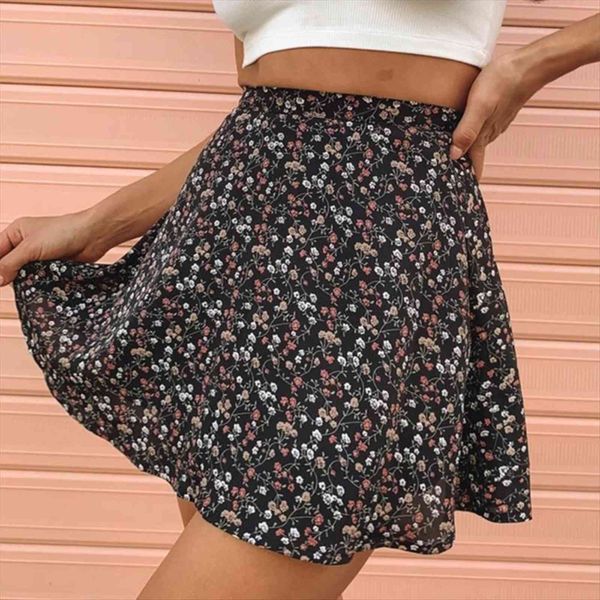 summer chiffon print ruffle women skirt mini high waist a line short skirts trend fashion ladies bottom, Black
summer chiffon print ruffle women skirt mini high waist a line short skirts trend fashion ladies bottom, Black