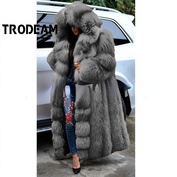 women's fur & faux trodeam high-end coats and jackets women winter thick warm hooded long-sleeved fashionable casual fluffy jacket, Black
women's fur & faux trodeam high-end coats and jackets women winter thick warm hooded long-sleeved fashionable casual fluffy jacket, Black