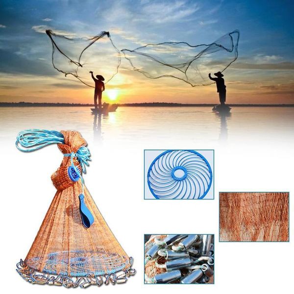 fishing accessories fine fish catch throw net cast nets water hand gill network without sinker with small s3w3
fishing accessories fine fish catch throw net cast nets water hand gill network without sinker with small s3w3