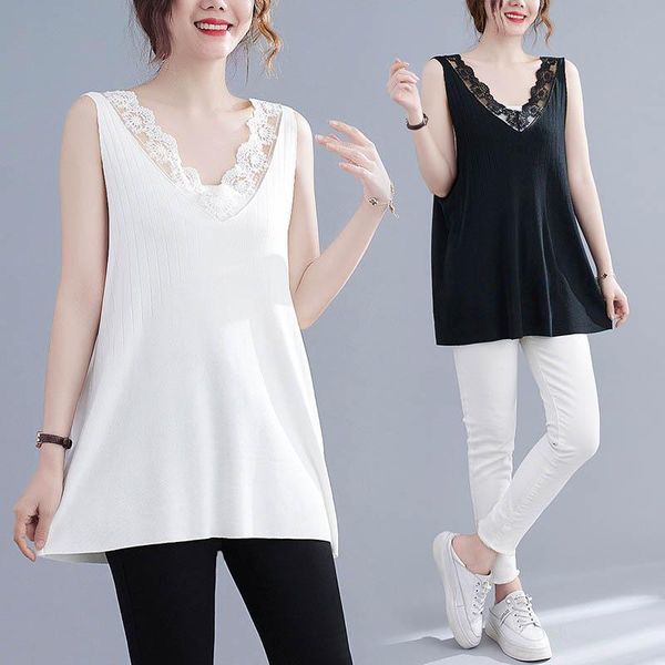 women's tanks & camis 150kg plus size summer v-neck lace vest 6xl 7xl 8xl 9xl loose solid suspender bottoming shirt black white 
women's tanks & camis 150kg plus size summer v-neck lace vest 6xl 7xl 8xl 9xl loose solid suspender bottoming shirt black white