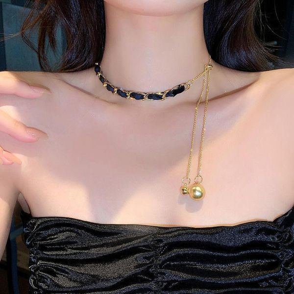 chokers 2021trendy braided long tassel clavicle chain necklace for women fashion party charm leather women's neck classic jewelry, Golden;silver
chokers 2021trendy braided long tassel clavicle chain necklace for women fashion party charm leather women's neck classic jewelry, Golden;silver