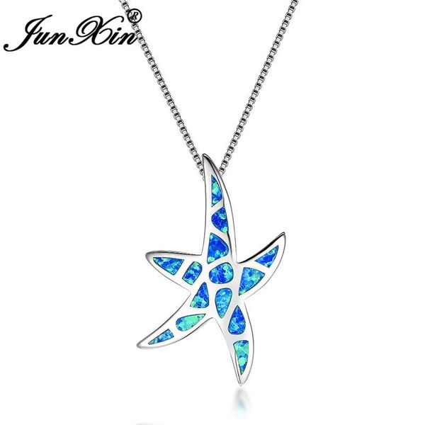 pendant necklaces junxin ocean blue white fire opal starfish for women silver color mystic birthstone necklace
pendant necklaces junxin ocean blue white fire opal starfish for women silver color mystic birthstone necklace