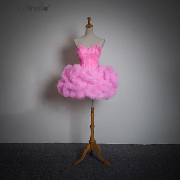 party dresses fashion cute girls short mini feather strapless pink sweet bridesmiad prom, White;black
party dresses fashion cute girls short mini feather strapless pink sweet bridesmiad prom, White;black