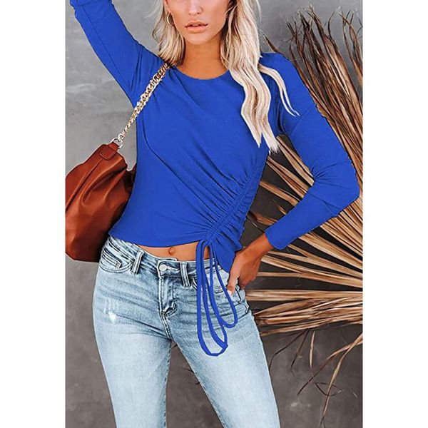 women's t-shirt basic solid color shirring long sleeve for women clothing fashion office lady slim plus size tee shirt casual tunic, White
women's t-shirt basic solid color shirring long sleeve for women clothing fashion office lady slim plus size tee shirt casual tunic, White