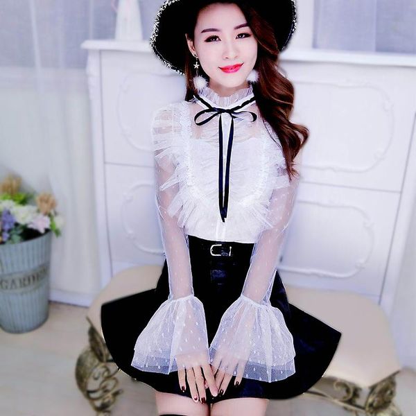 women's blouses & shirts 2021 spring autumn fashion white women chiffon shirt flare long sleeve office female sweet bow button up blus
women's blouses & shirts 2021 spring autumn fashion white women chiffon shirt flare long sleeve office female sweet bow button up blus