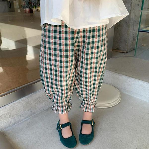 korean style 2021 spring baby girls plaid pants printed cotton bud kids casual trousers, Blue
korean style 2021 spring baby girls plaid pants printed cotton bud kids casual trousers, Blue
