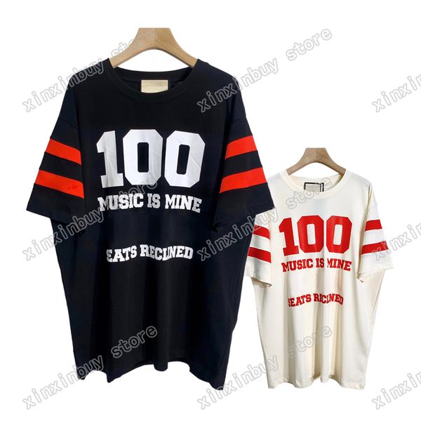 22ss men women designers t-shirts tee music 100 letters short sleeve man crew neck paris fashion streetwear apricot black xinxinbuy xs, White;black
22ss men women designers t-shirts tee music 100 letters short sleeve man crew neck paris fashion streetwear apricot black xinxinbuy xs, White;black
