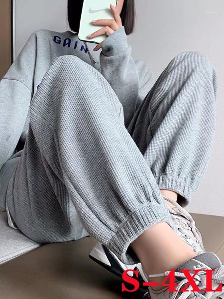 women's pants & capris waffle sports female summer thin-style gray high waist slimming autumn leisure sweatpants loose drawstring ankle, Black;white
women's pants & capris waffle sports female summer thin-style gray high waist slimming autumn leisure sweatpants loose drawstring ankle, Black;white
