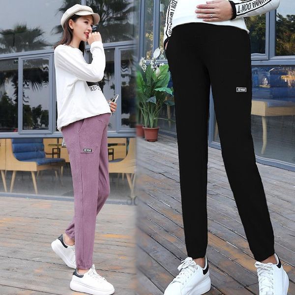 maternity bottoms 2062# autumn corduroy pants elastic waist belly sports casual clothes for pregnant women fall loose pregnancy, White
maternity bottoms 2062# autumn corduroy pants elastic waist belly sports casual clothes for pregnant women fall loose pregnancy, White