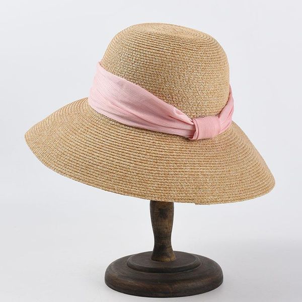 wide brim hats chinese fashion designer summer ladies elegant pink sun cover straw beach bucket sunhat gardening vacation caps for women, Blue;gray
wide brim hats chinese fashion designer summer ladies elegant pink sun cover straw beach bucket sunhat gardening vacation caps for women, Blue;gray