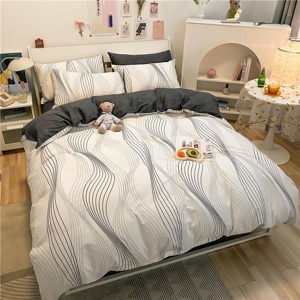 bedding sets stylish simple printing 1m 1.2m 1.5m 1.8m 2m bed cotton set duvet cover linen fitted sheet pillowcases textile
bedding sets stylish simple printing 1m 1.2m 1.5m 1.8m 2m bed cotton set duvet cover linen fitted sheet pillowcases textile