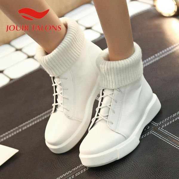 boots jouir talons shoes woman brand sock ankel cross-tied paltform round toe patchwork autumn1, Black
boots jouir talons shoes woman brand sock ankel cross-tied paltform round toe patchwork autumn1, Black