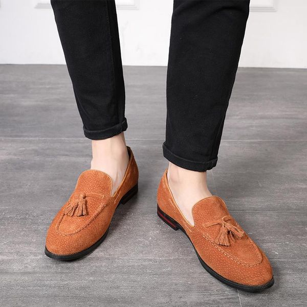 dress shoes yomior autumn winter cow suede men casual leather fashion tassel slip-on formal big size wedding oxfords, Black
dress shoes yomior autumn winter cow suede men casual leather fashion tassel slip-on formal big size wedding oxfords, Black