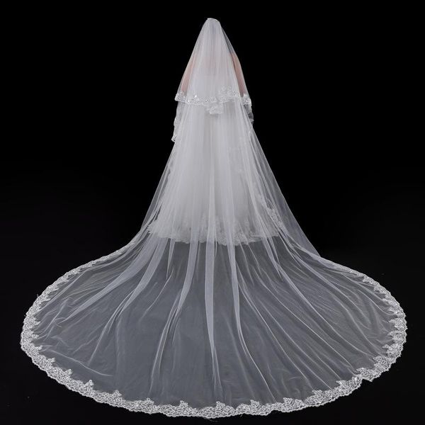 bridal veils janevini 2021 elegant cathedral ivory wedding with comb two layer sequins appliques edge long veil voile 5m mariage, Black
bridal veils janevini 2021 elegant cathedral ivory wedding with comb two layer sequins appliques edge long veil voile 5m mariage, Black