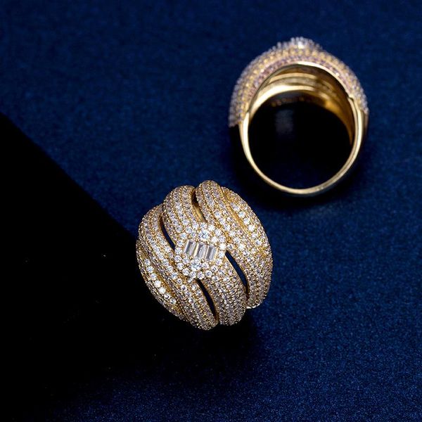 cluster rings bride talk luxury twist lines cubic zirconia engagement dubai wholesale wedding big for women finger jewelry accessories, Golden;silver
cluster rings bride talk luxury twist lines cubic zirconia engagement dubai wholesale wedding big for women finger jewelry accessories, Golden;silver