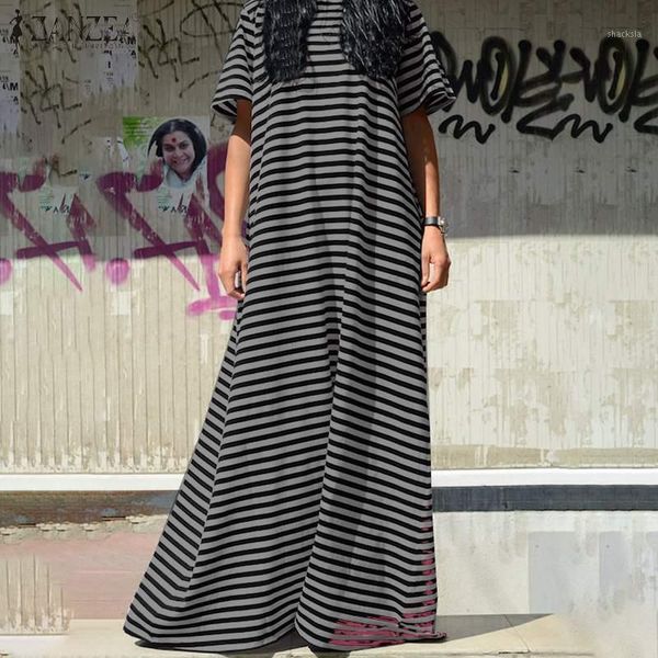women summer short sleeve dress casual striped knit sundress loose o neck a-line vestidos plus size female robe 5xl dresses, Black;gray
women summer short sleeve dress casual striped knit sundress loose o neck a-line vestidos plus size female robe 5xl dresses, Black;gray