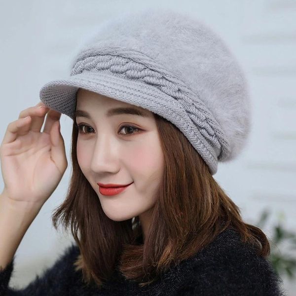 wide brim hats korean edition knit hat tide duck autumn / winter ladies beret hair wholesale, Blue;gray
wide brim hats korean edition knit hat tide duck autumn / winter ladies beret hair wholesale, Blue;gray
