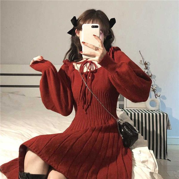 casual dresses sweet knitted winter elegant kawaii mini female japanese style korean party christmas clothes women ryyn, Black;gray
casual dresses sweet knitted winter elegant kawaii mini female japanese style korean party christmas clothes women ryyn, Black;gray