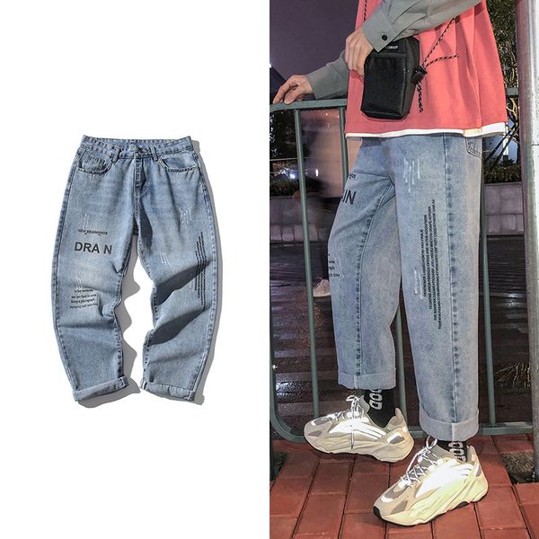 2021 motorcycle closed casual biker male broken gates right legs hip hop jeans broek for men, Blue
2021 motorcycle closed casual biker male broken gates right legs hip hop jeans broek for men, Blue